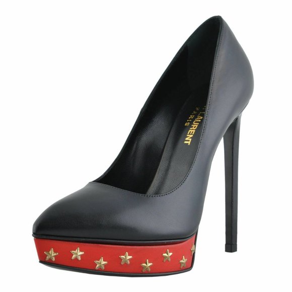Saint Laurent Leather High Heel Pumps Shoes - Picture 1 of 7